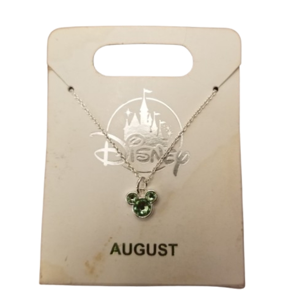 Disney August Peridot Birthstone Necklace